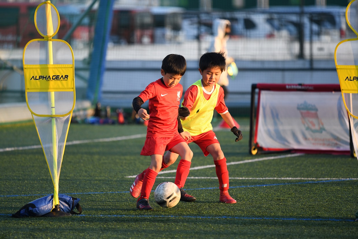 豊洲―サッカースクール練習風景